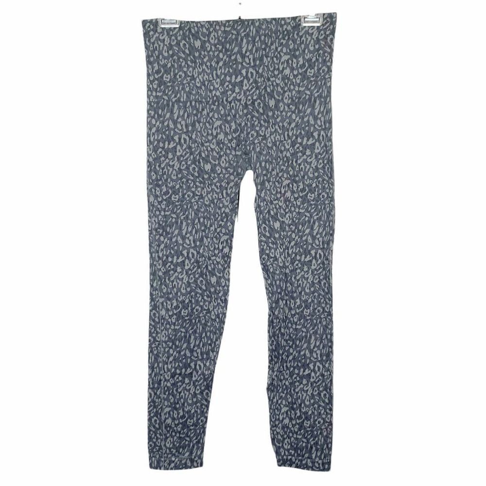 Spanx Look At Me Now Indigo Leopard Leggings